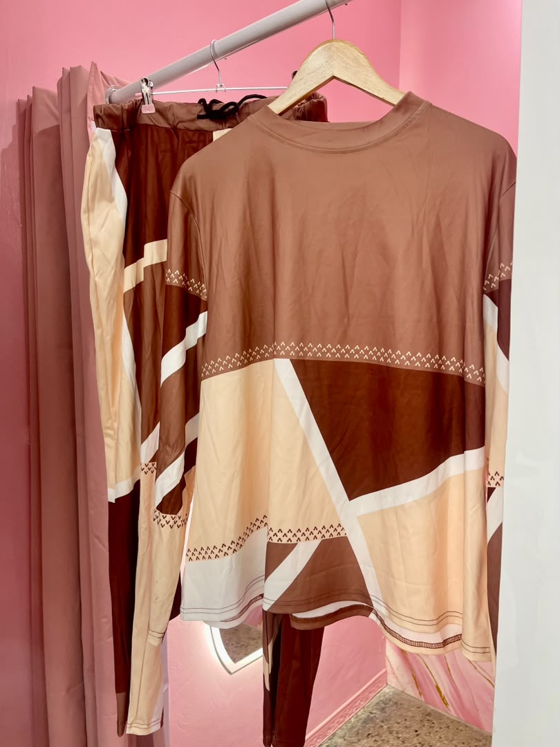 Conjunto manga larga de caballero