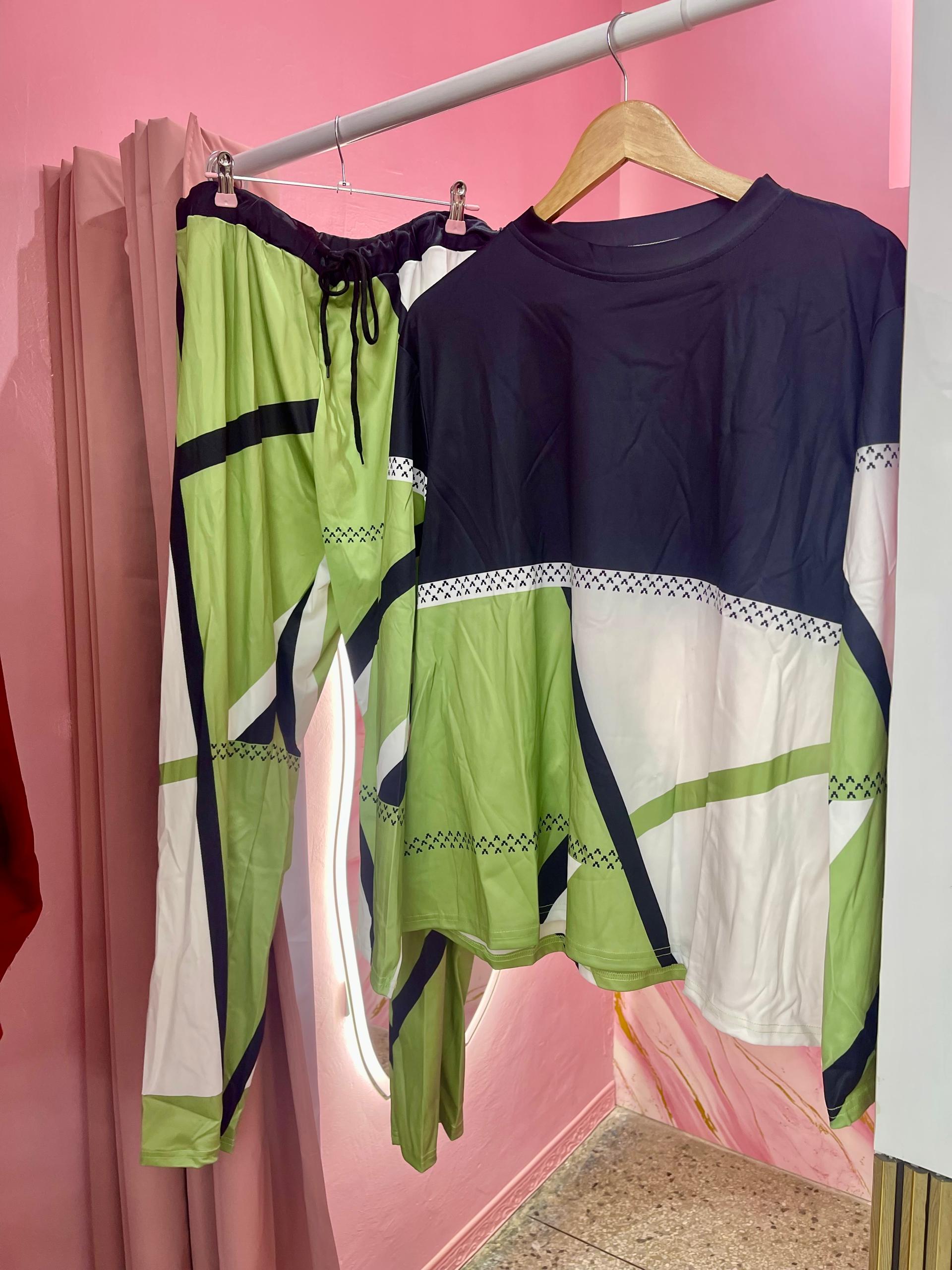 Conjunto manga larga de caballero